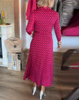 Chic Maxi Dress with Deep V Neckline