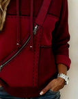 Stylish Color-Blocked Hoodie