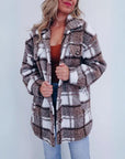 Cozy Checkered Polar Fleece Jacket