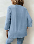 Plus Size Lace Spliced Shirt