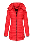 Warm Quilted Long Down Jacket