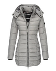Warm Quilted Long Down Jacket