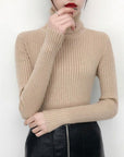 High-Neck Knit Sweater Base Layer