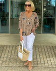 Cotton and Linen Floral Top