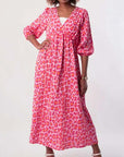 Women's V-Neck Print Dress