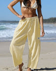Casual Plaid Print Cropped Pants