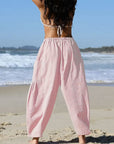 Casual Plaid Print Cropped Pants