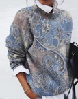 Women's Floral Casual Warm Sweater