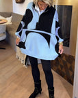 Half-Zip Stand Collar Fashionable Sweater