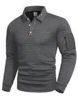 Aero Long Sleeve Polo Shirt | Textured Finish, Sleeve Pocket 1