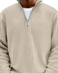 Coco Zipper Sweater | Textured Knit, High Neck, Relaxed Fit 4