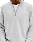 Coco Zipper Sweater | Textured Knit, High Neck, Relaxed Fit 6