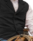 Colton Mens Vest | Classic Herringbone, Tailored Fit 5