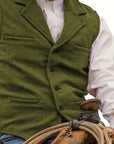 Colton Mens Vest | Classic Herringbone, Tailored Fit 9