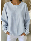 Cora Oversized Hoodie | Relaxed Fit, Striped Design 0
