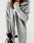 Della Black Cardigan | Oversized Cozy Knit Layer 2