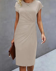 Soft Knit Round Neck Dress