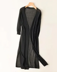Women's Long Lightweight Elegant Cardigan