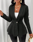 Cross-Border Long Coat with Buttons