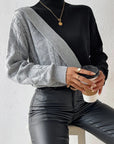 Women's High Collar Twisted Sweater