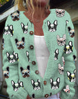 Casual Women’s Cardigan with Digital Print