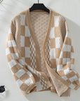 Casual Loose Lantern Sleeve Knitted Cardigan