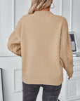Drizzle Cable Knit Pullover Sweater