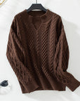 Drizzle Cable Knit Pullover Sweater