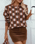 Women's Vintage Floral Knitted Cardigan