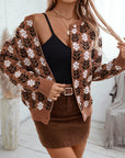 Women's Vintage Floral Knitted Cardigan