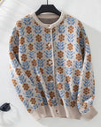 Women's Vintage Floral Knitted Cardigan