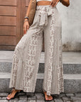 Tribal Print Loose Tie Pants