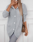 Women's Hooded Knitwear Loose Mid-Length Cardigan - Cozy and Stylish