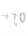 Trendy 3-Piece Stud and Drop Earrings Set