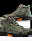 Casual Leather High Top Shoes