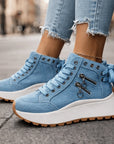 Saylor High Top Shoes | Cushioned Support, Side Zipper 1