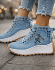 Saylor High Top Shoes | Cushioned Support, Side Zipper 2