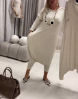 Solid Color Long Sleeve Casual Jumpsuit