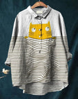 Uluru Graphic Shirt with Cat Illustration