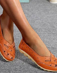 Soft Leather Moccasins with Airy Design