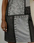 Retro Short-Sleeved Straight Dress