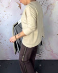 Irregular Hem V-Neck Sweater