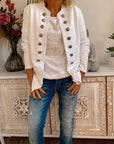 Stand Collar Slim-Fit Coat