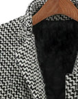 Full-Length Wool Coat with Lapels