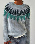 Sweater with geo print Trendy