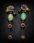 Radiance Opal & Ruby Earrings