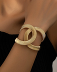 Minimalist Golden Dual Bracelet