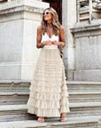 Flowy Layered Maxi Skirt for Women
