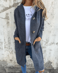 Chic Long Open Front Cardigan