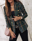 Lightweight Checked Blazer Jacket